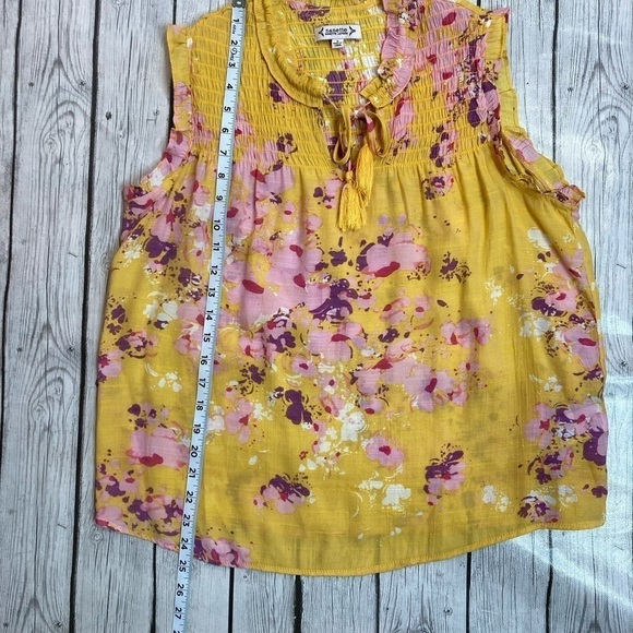 Nanette Lepore Smocked Sleeveless Blouse - Picture 5 of 9